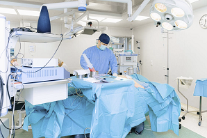 Doctor in surgical room
